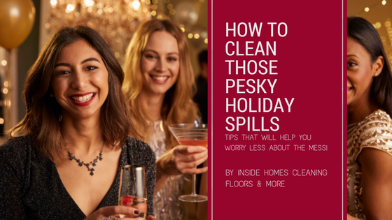 clean up holiday party spills
